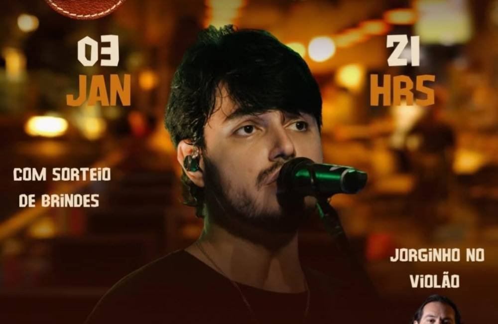 Rodeio Choperia promove noite musical neste sábado com Pedro Lopes e Jorginho no Violão