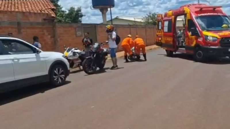 VÍDEO| Acidente envolvendo motocicleta e Volkswagen T-Cross deixa duas mulheres feridas em Jataí