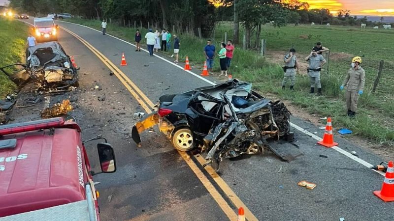 VÍDEO| Acidente na GO-164 deixa cinco mortos, entre eles três policiais militares
