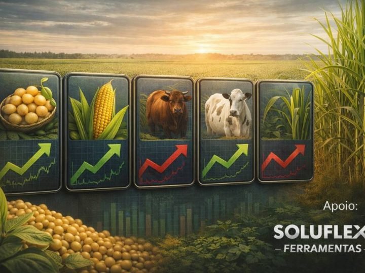 Cotação do agro em Jataí hoje: preços da soja, milho e boi (20/01)