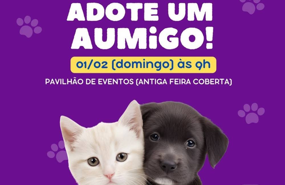 Feira de adoção de animais em Jataí acontece neste domingo (1º)