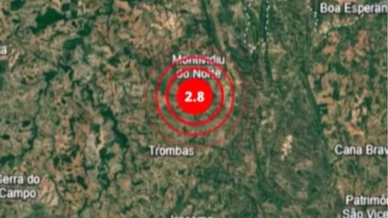 Tremor de terra de magnitude 2.8 atinge região em Goiás
