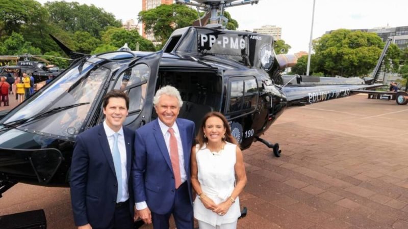 VÍDEO| Durante entrega de helicópteros, governo de Goiás anuncia base do GRAER em Rio Verde