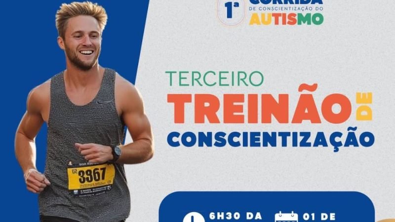 AGENDA| 3º Treinão de Conscientização do Autismo será realizado em Jataí no dia 1º de março