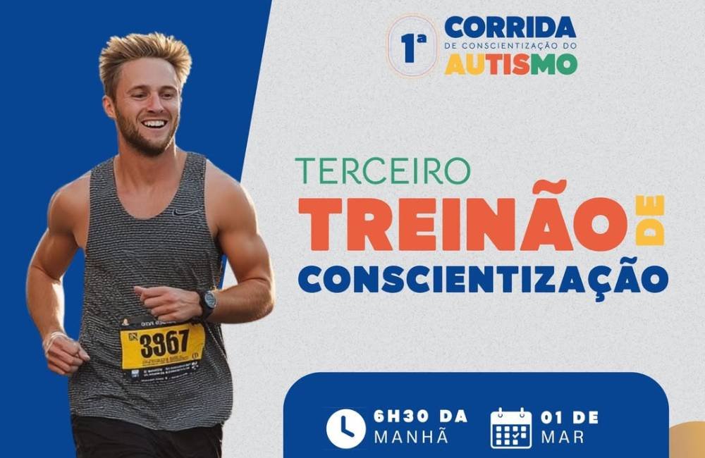 AGENDA| 3º Treinão de Conscientização do Autismo será realizado em Jataí no dia 1º de março