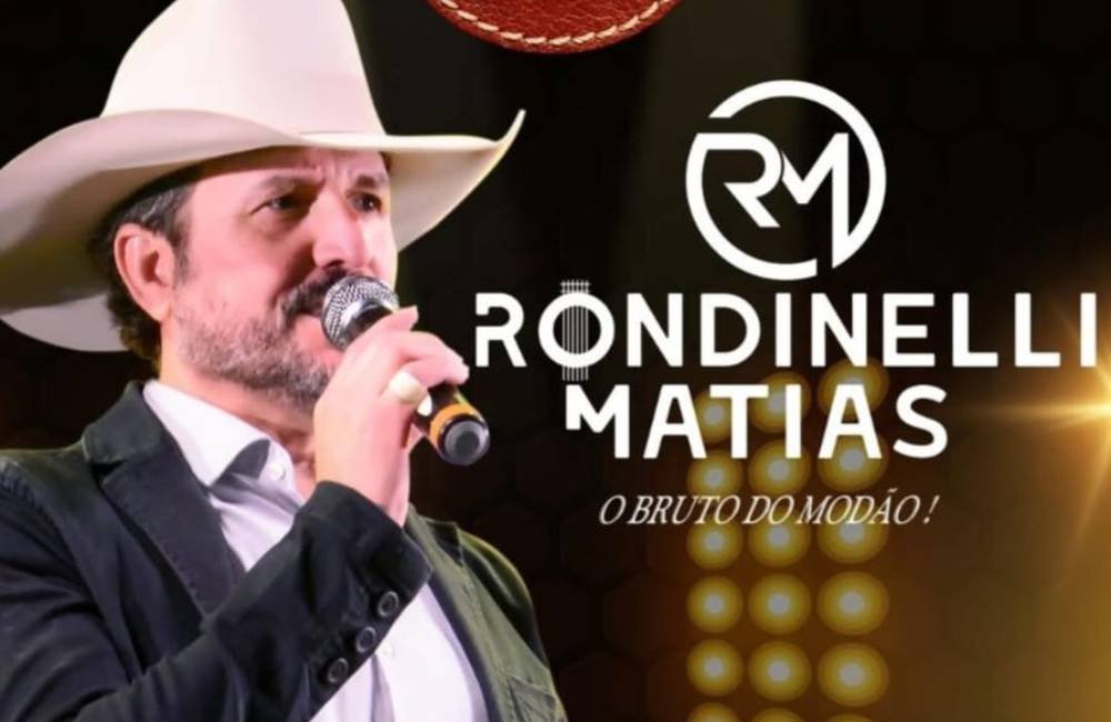 AGENDA| Rodeio Choperia apresenta Rondinelli Matias, “O Bruto do Modão”, nesta sexta-feira (13)