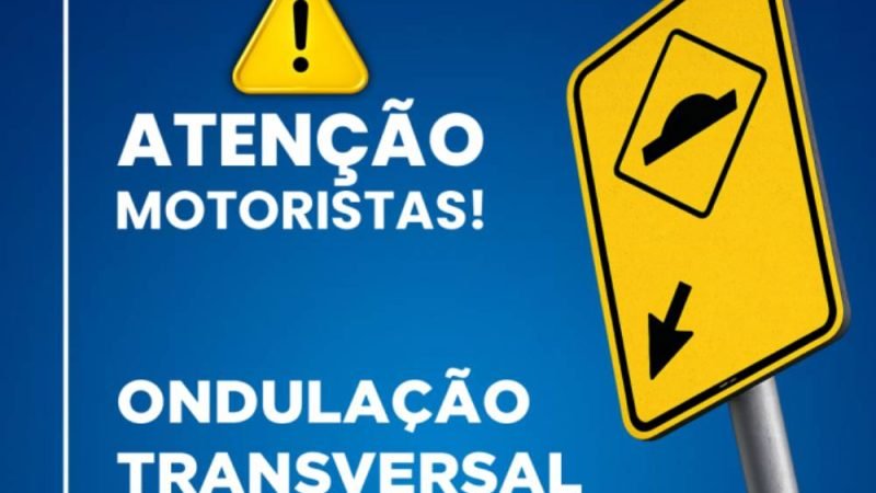 Avenida dos Rodoviários terá novo quebra-mola a partir do dia 27