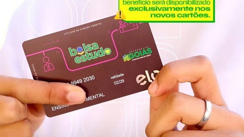 Bolsa Estudo Goiás: saldo dos cartões vale até 31 de março