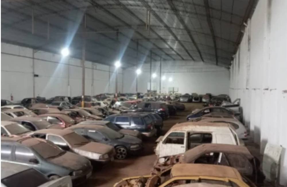 Detran-GO coloca 150 toneladas de sucata em leilão e faz alerta contra golpes