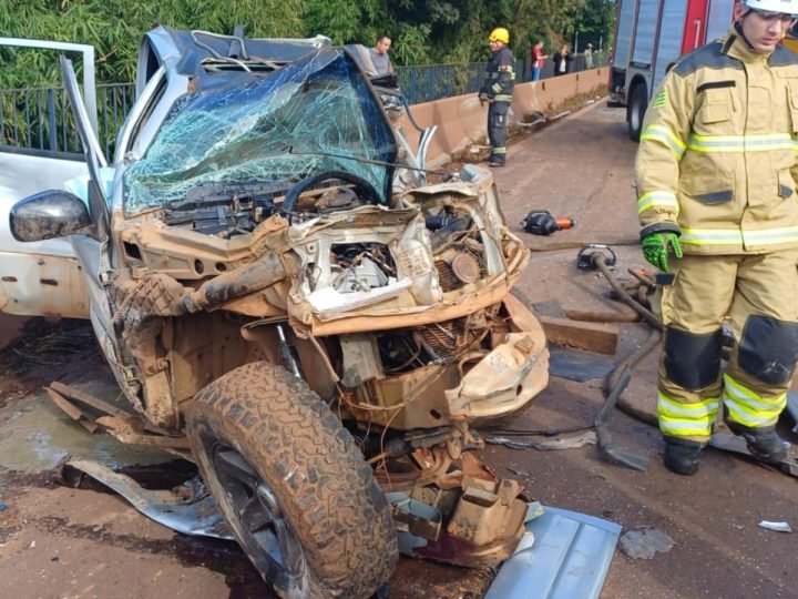 VÍDEO | Engavetamento na BR-364 em Jataí envolve cinco veículos e deixa um ferido