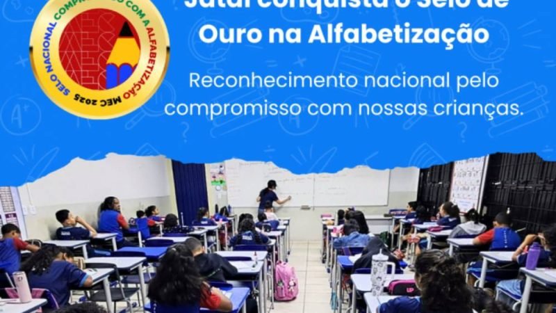 Jataí conquista Selo Ouro do MEC e se destaca entre redes que garantem alfabetização na idade certa