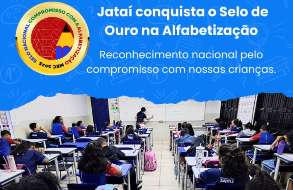 Jataí conquista Selo Ouro do MEC e se destaca entre redes que garantem alfabetização na idade certa