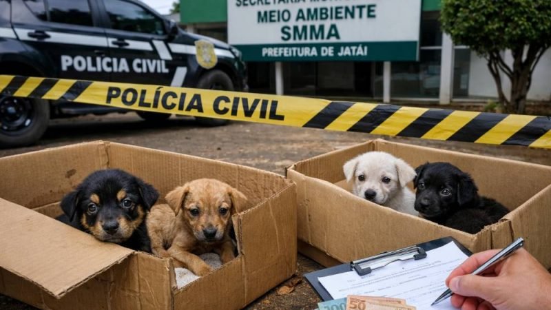 Jataí: homem abandona filhotes na SMMA e leva multa de R$ 8 mil