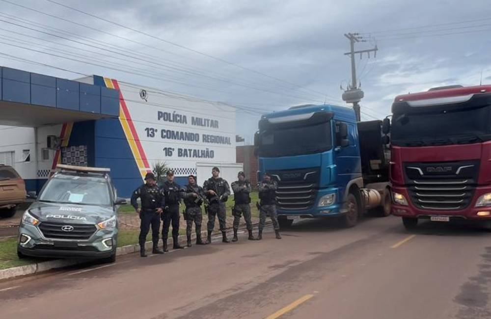 VÍDEO| Ação integrada recupera carretas roubadas na BR-158