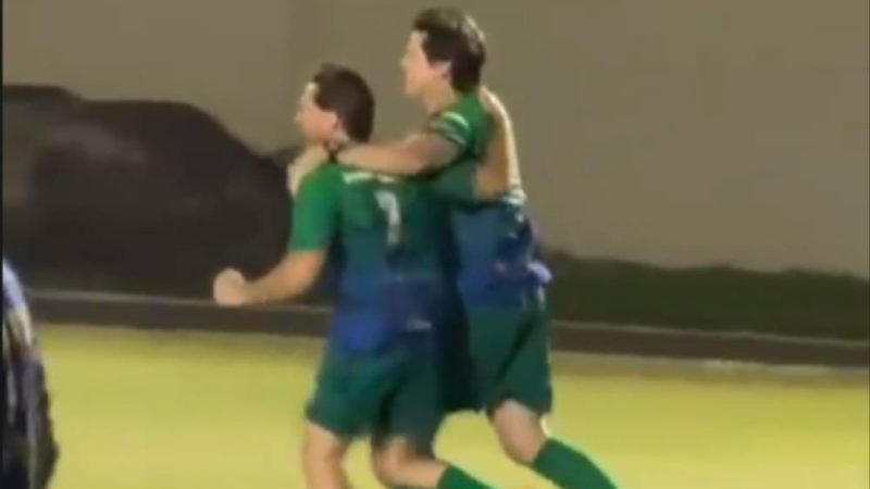 VÍDEO | Jogo na AABB Jataí reúne lideranças políticas; Daniel Vilela marca gol após passe de Bruno Peixoto