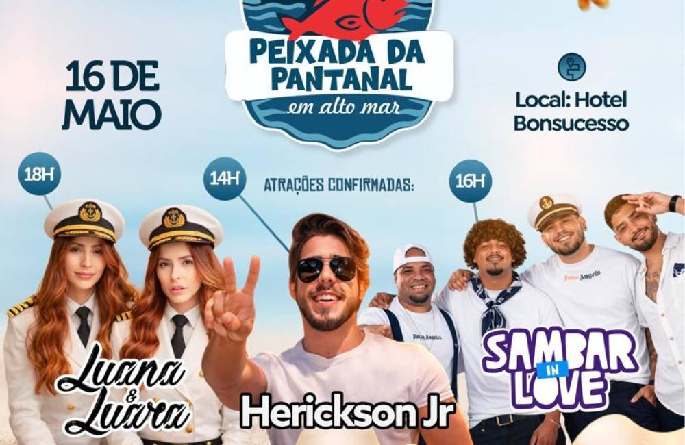 3ª Peixada da Pantanal reúne gastronomia na brasa e atrações musicais no dia 16 de maio
