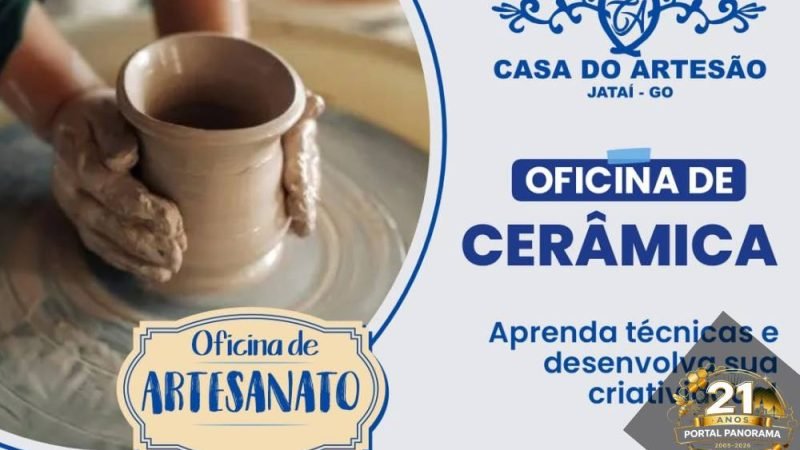 AGENDA | Oficina de Cerâmica em Jataí abre inscrições para capacitação artística e geração de renda