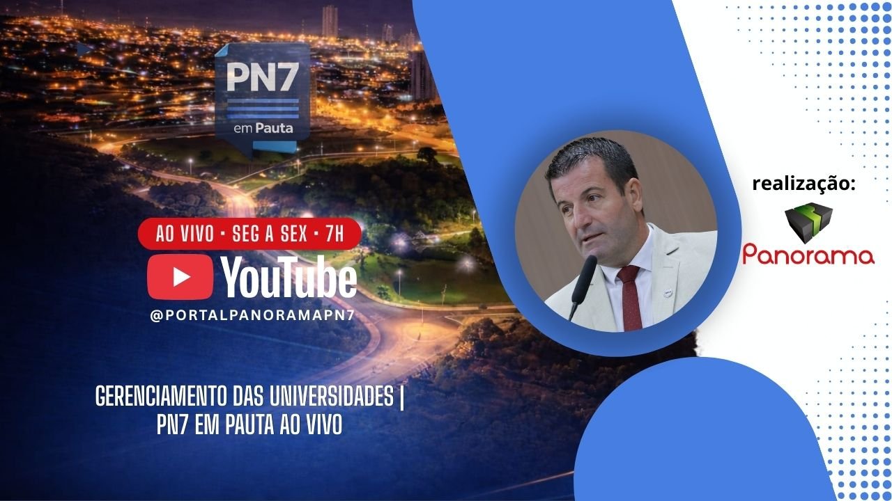 AO VIVO | Gestão das universidades federais é tema de entrevista com reitor da UFJ no PN7 em Pauta