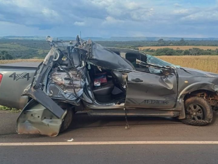 Duas ocorrências graves em 1 km da BR-158 deixam morto e expõem risco durante escoamento da safra