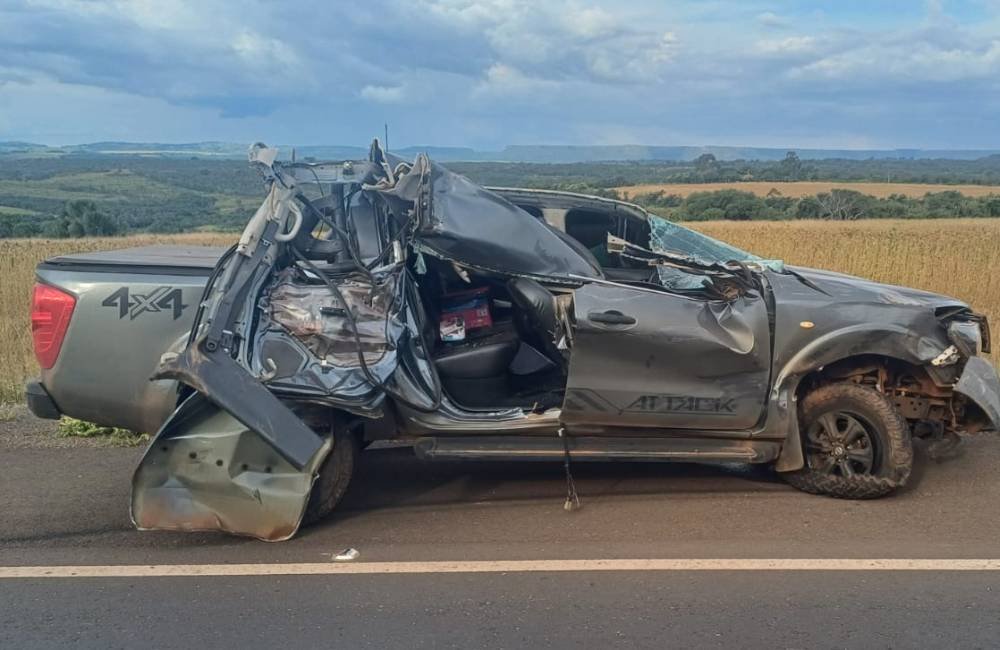 Duas ocorrências graves em 1 km da BR-158 deixam morto e expõem risco durante escoamento da safra