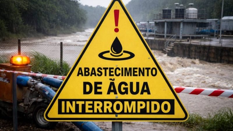 Fortes chuvas elevam turbidez da água e interrompem abastecimento em Jataí