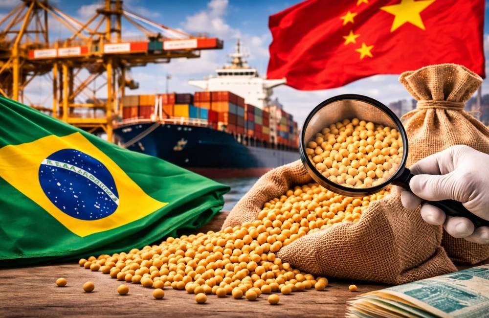 Inspeções mais rigorosas da China afetam ritmo das exportações de soja brasileira