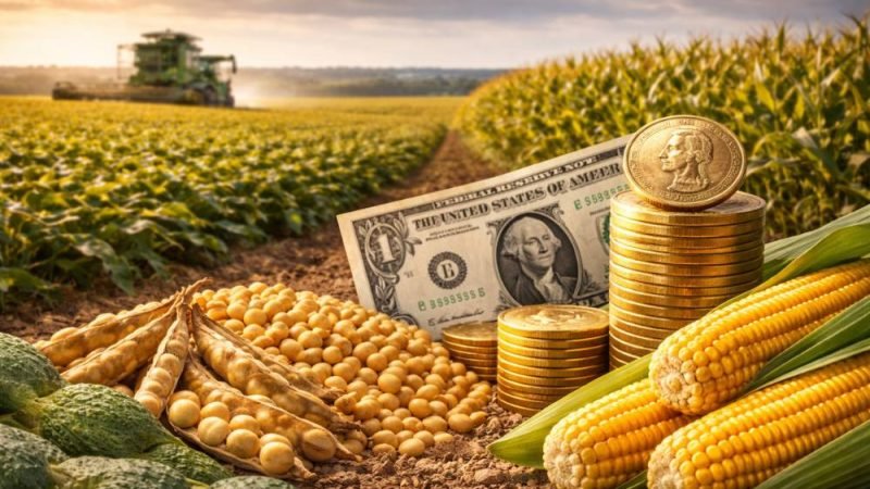 Soja estável e dólar firme nas cotações do agro em Jataí