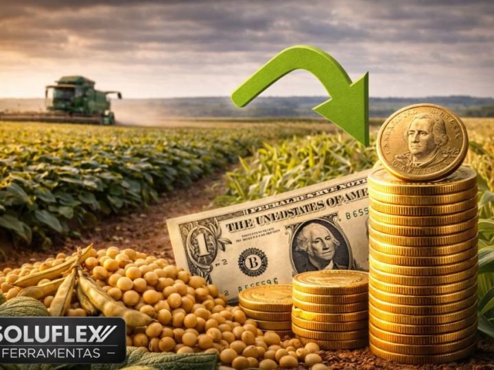 Soja oscila e dólar recua nas cotações do agro em Jataí
