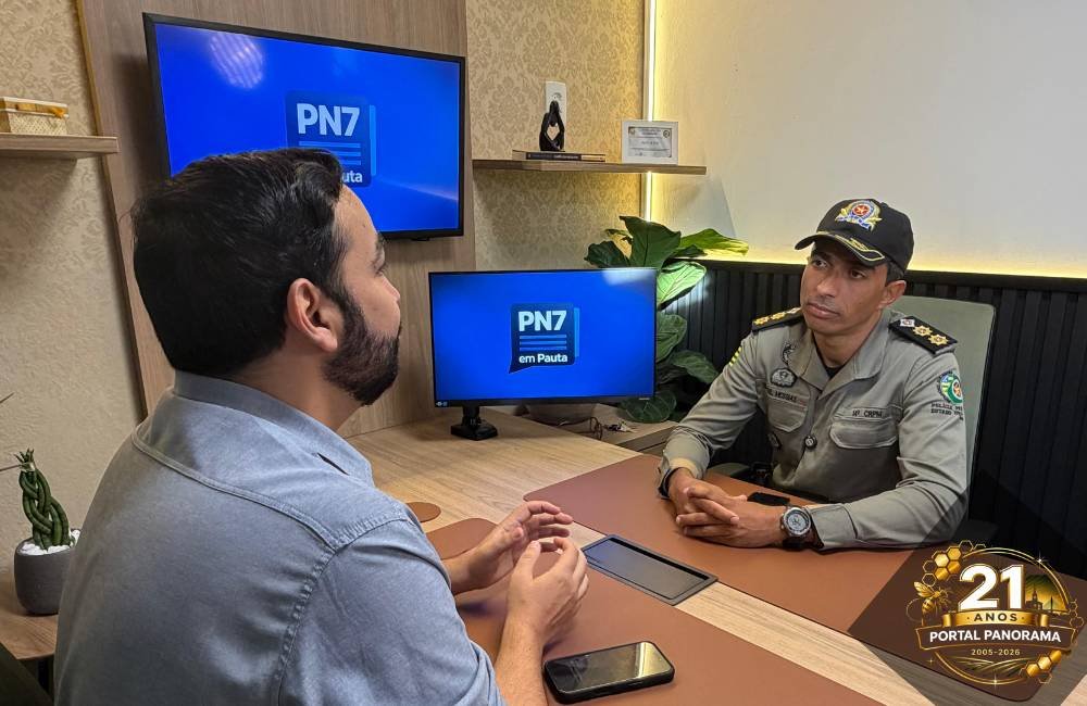 Subcomandante da PM destaca segurança em Jataí durante participação no PN7 em Pauta