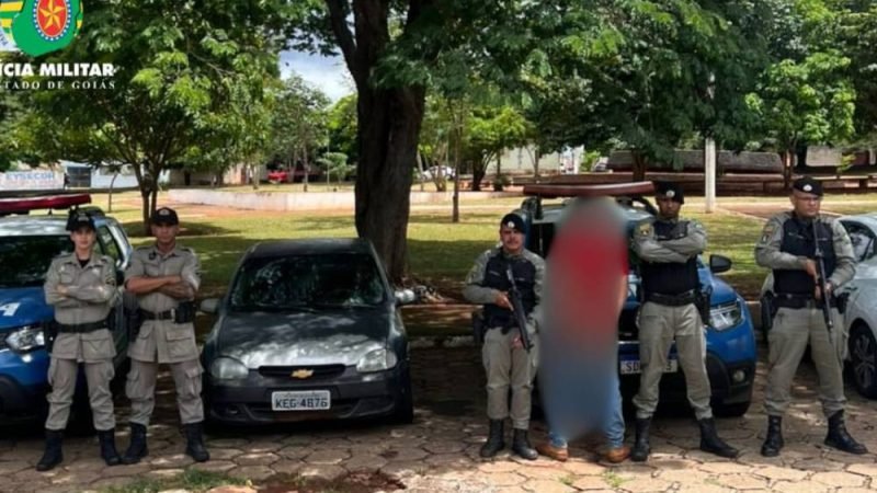 Suspeito de tentativa de homicídio é preso pela PM em Jataí