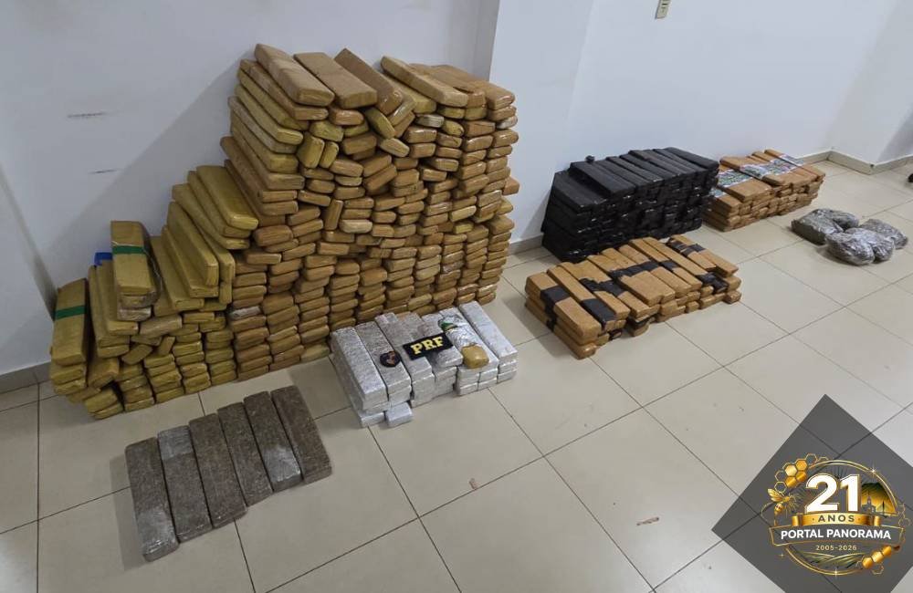 PRF e PMGO apreendem meia tonelada de maconha após perseguição na BR-060, em Guapó