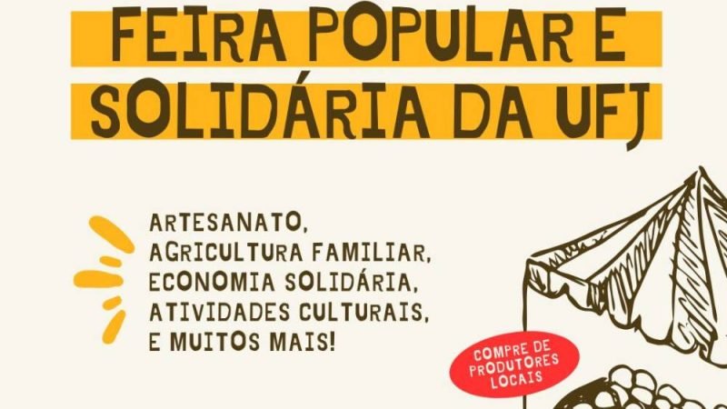 AGENDA | Feira Popular e Solidária da UFJ terá artesanato, agricultura familiar e atividades culturais em Jataí