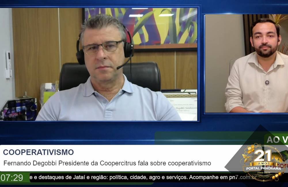 Cooperativismo ganha destaque em entrevista com presidente da Coopercitrus no PN7 em Pauta