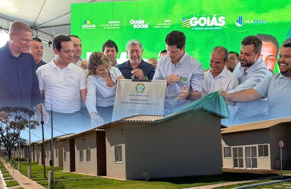 Em sua cidade natal, Daniel Vilela entrega casas na primeira agenda como chefe do Executivo estadual em Jataí