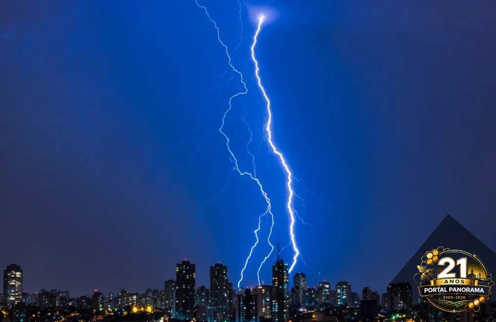 Goiás registra mais de 1 milhão de raios em 4 meses