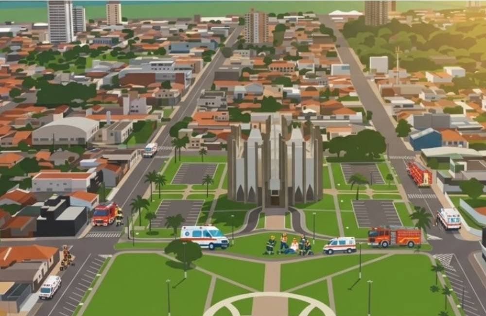 Jataí realiza simulado de acidente com múltiplas vítimas para reforçar atendimentos de emergência