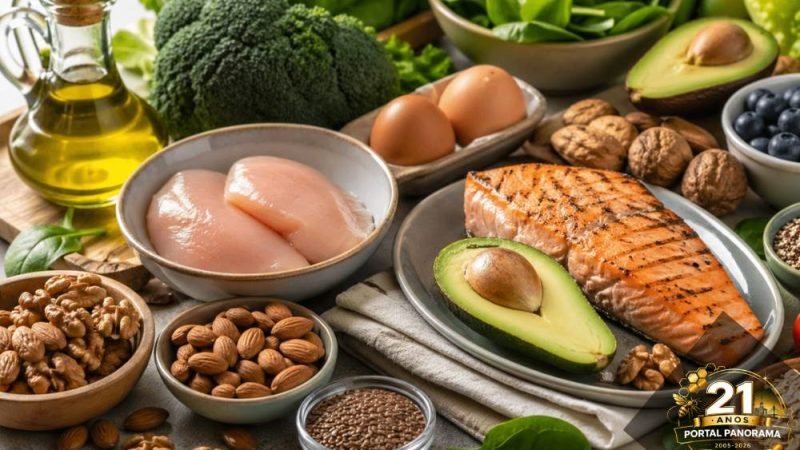 Papel de nutrientes como proteínas, fibras e gorduras boas, relacionados ao M4F