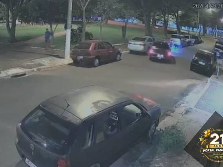 VÍDEO| Motorista com sinais de embriaguez causa colisão com veículos e foge do local