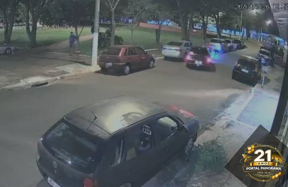VÍDEO| Motorista com sinais de embriaguez causa colisão com veículos e foge do local