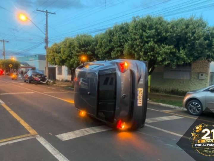 Veículo em alta velocidade provoca acidente e motorista foge sem prestar socorro em Jataí