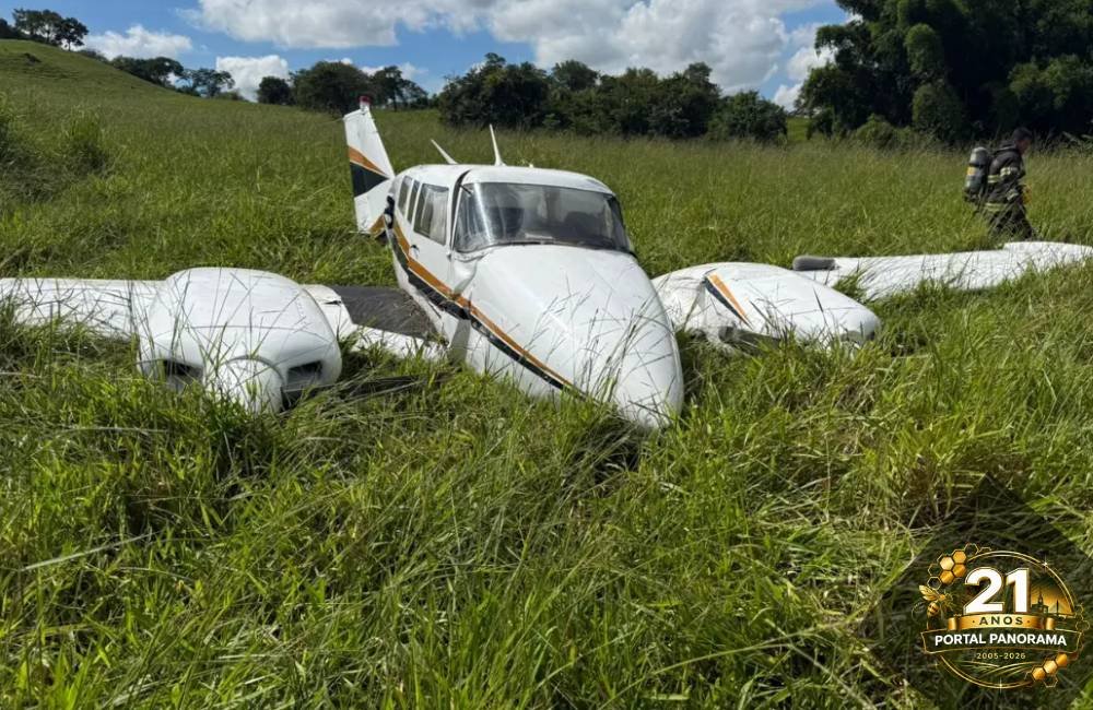 Avião com dois passageiros faz pouso de emergência em Trindade