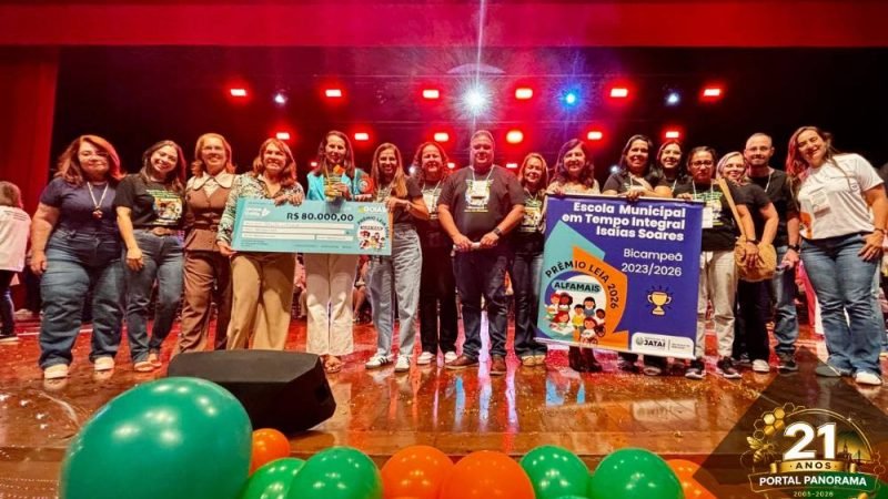 Escola Isaías Soares de Jataí recebe Prêmio LEIA 2026 de alfabetização