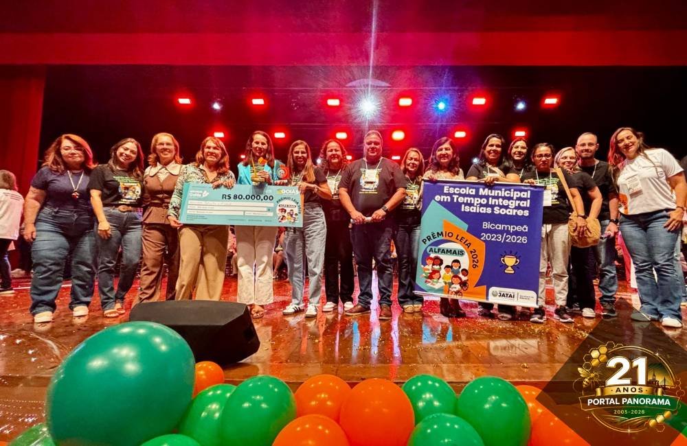 Escola Isaías Soares de Jataí recebe Prêmio LEIA 2026 de alfabetização