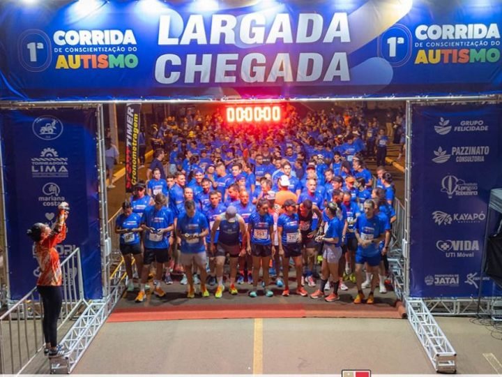 GALERIA 01 | Confira as fotos da corrida do autismo em Jataí; participantes percorrem trajeto pelas ruas da cidade