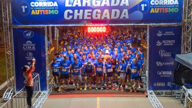 GALERIA 01 | Confira as fotos da corrida do autismo em Jataí; participantes percorrem trajeto pelas ruas da cidade