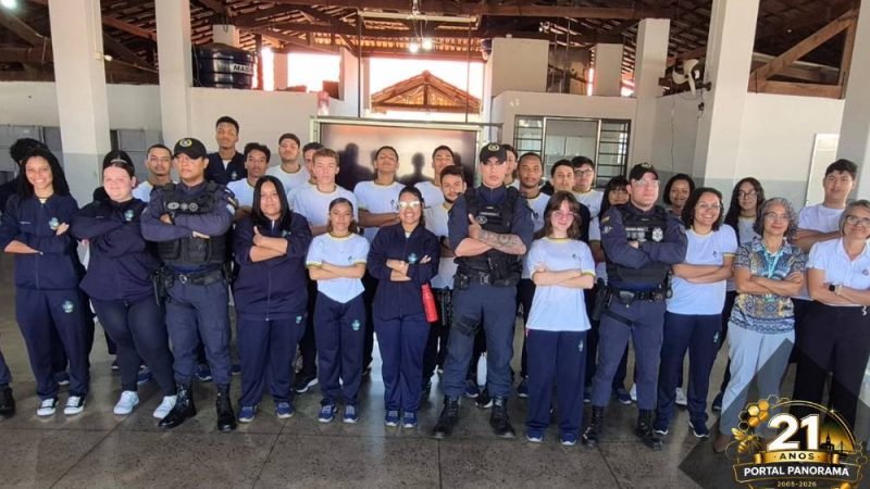 Guarda Civil Municipal de Jataí promove palestra sobre bullying e cyberbullying em escola
