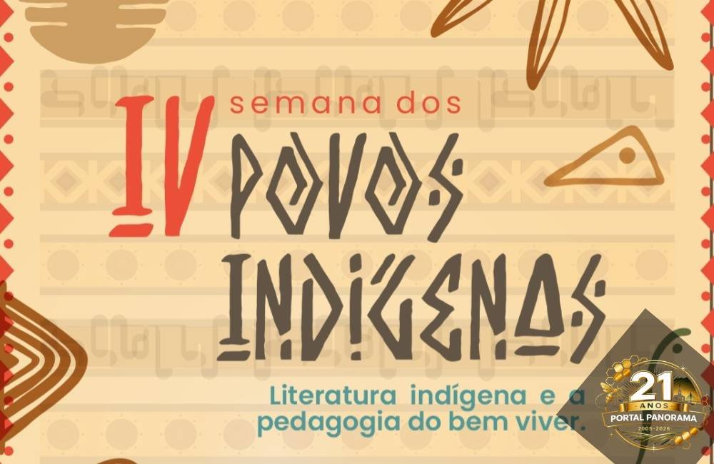 IV Semana dos Povos Indígenas em Jataí organizada pela UFJ em parceria com a Prefeitura, com programação cultural e participação de Daniel Munduruku