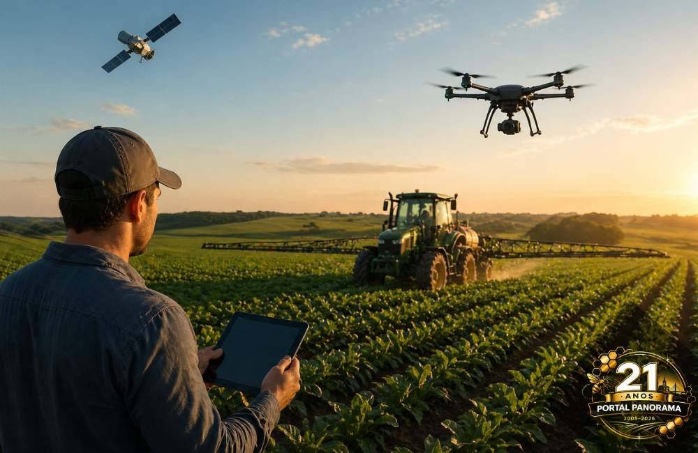 Tecnologia no campo muda rotina e faz produtor controlar lavoura por dados