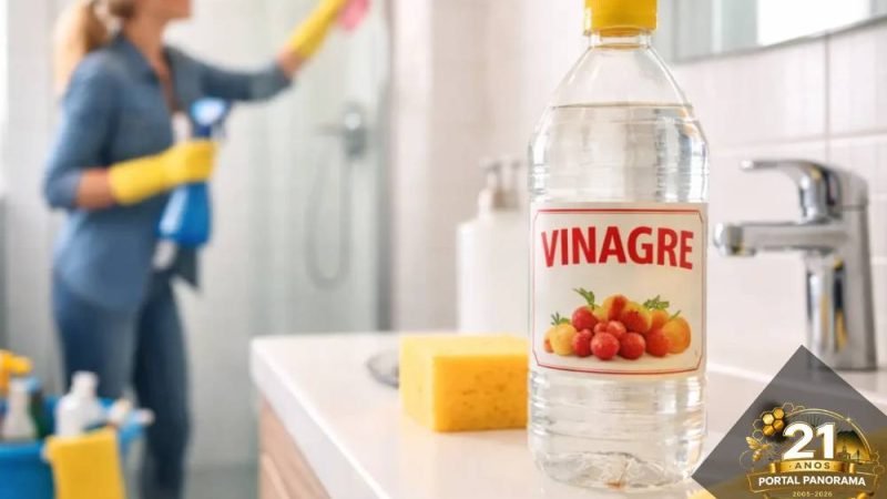 Pouca gente sabe, mas o vinagre pode deixar o box do banheiro como novo; veja o truque