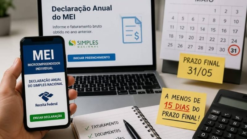 A menos de 15 dias do prazo final, menos da metade dos MEIs enviaram declaração